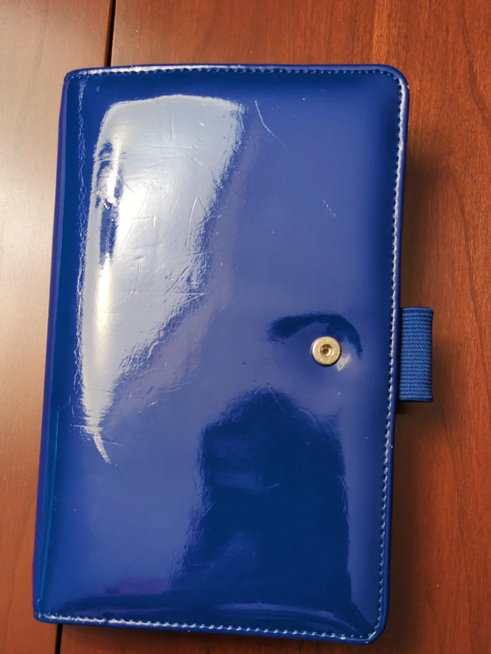 Filofax Personal Sized Compact Organizer Blue Patent, plus All Accessories
